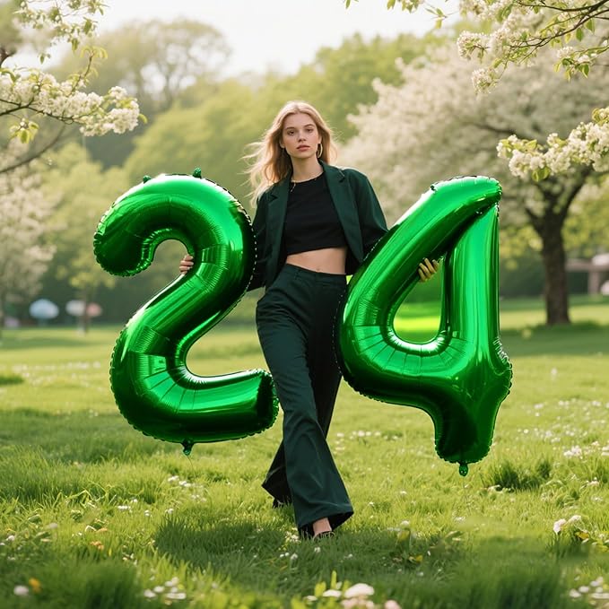 40 Inch Green 4 Number Balloons Giant Jumbo Huge 14 41 Foil Mylar Helium Number Digital Balloons Green Birthday Mylar Digital Balloons 14th Birthday Anniversary Events Party Decorations