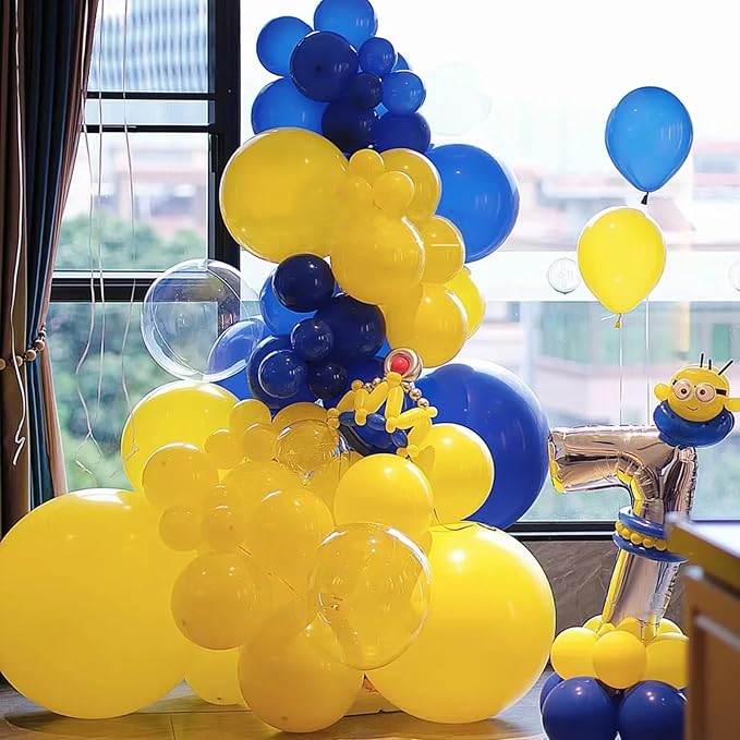 105pcs Lemon Yellow Balloons 12inch Party Latex Balloons for Boys Girls Birthday Baby Shower Gender Reveal Wedding Sunflower Party Decorations