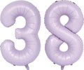 40 In Matte Purple Number Balloons Helium Foil Mylar Balloon Birthday Party banquet Decoration Digital 38