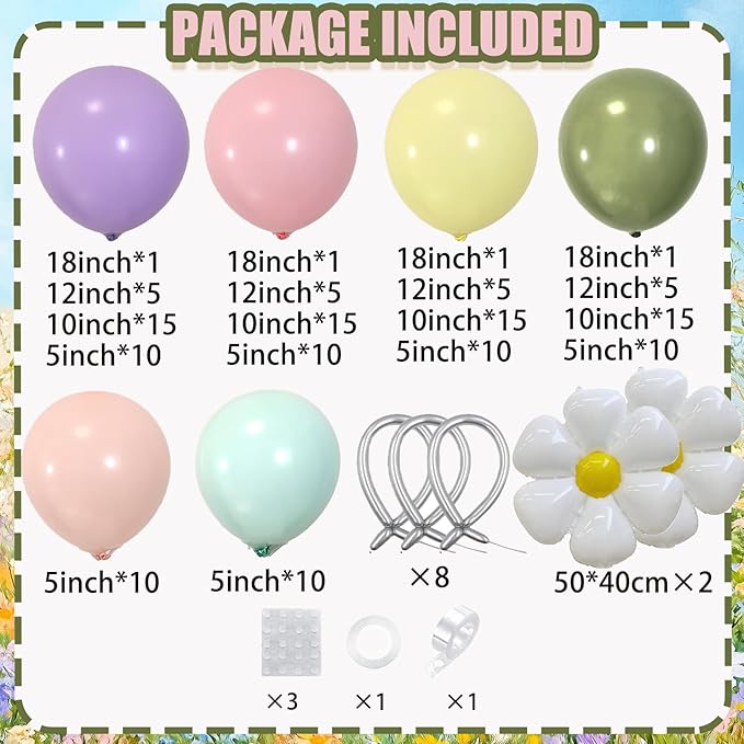 Butterfly Spring Balloon Arch Kit Flower Balloons 159Pcs Sage Green Pink Purple Balloons Fairy Balloon Garland for Wildflower Birthday Party Baby in Bloom Baby Shower Decorations