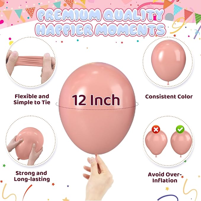 Pastel Balloons, Spring Balloons 50pcs 12 Inch Magenta Macaron Pastel Yellow Blue Pink Blue Purple Metallic Gold for Girl Garden Birthday Rainbow Theme Party Spring Baby Shower Wedding Decorations