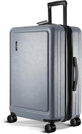 TRAVELARIM 24 Inch Luggage with Spinner Wheels, Hard Shell Suitcase with TSA Locks for Luggage, Travel Large Suitcase, Expandable Hard Shell Suitcases, Grey