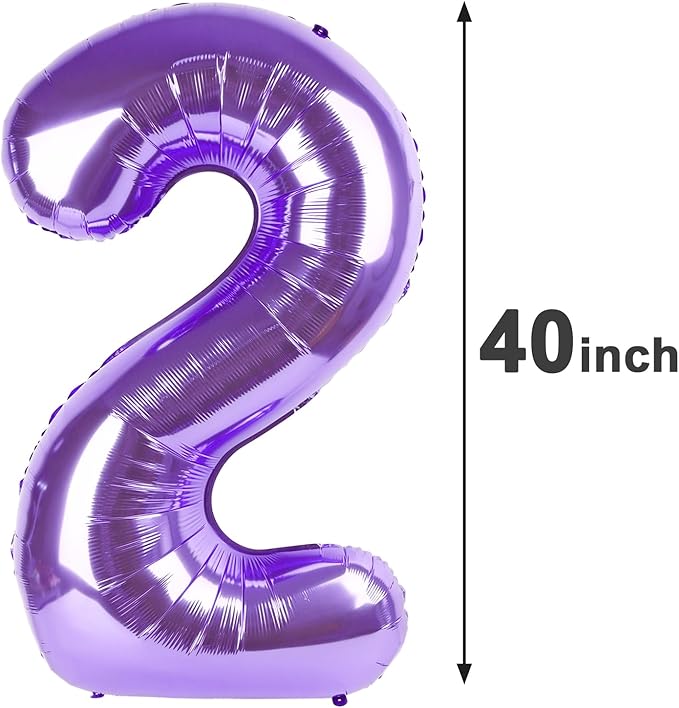 Purple Number 20 Balloon 40 Inch Birthday Decorations, Number 20 Balloon Birthday Party Decoration, Anniversary Decorations Graduations Party Supplies
