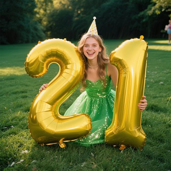 40 Inch Gold Balloon Number 11 Balloon,Jumbo Mylar Foil Helium Balloon for 11 Birthday Digital Balloons for Birthday Party,Wedding Anniversary Party Decorations