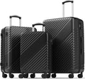 Luggage Sets 3 Piece, ABS Hardside Suitcase Set (20/24/28) with Spinner Wheels, TSA Security Lock, Airline-Approved Carry-On & Lightweight Large Checked Luggage for Business, Travel, Family Vacations