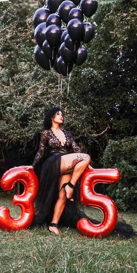 13 Balloon Number, Red Number 13th 31th Birthday Balloons 40 Inch, 13 or 31 Years Old Red Birthday Decorations for Boys Girls, 13th Anniversary Decorations