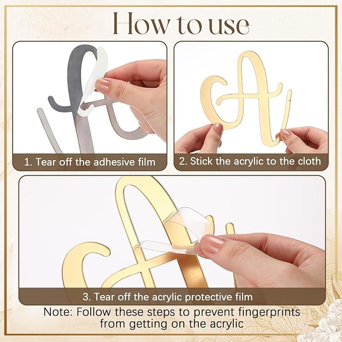 Frienda Happy Anniversary Sign Gold Mirror Acrylic Backdrop Decal Sign for Wedding Anniversary Birthday Party Decoration, Peel off The Acrylic Film