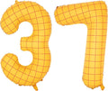 40-Inch Large Number Balloon Toy Inspired Story Matte Yellow Birthday Balloon Western Rodeo Party Supplies Boy Girl Story Anniversary Kids Birthday Party Cowboy Farm Themed Baby Welcome Decorations