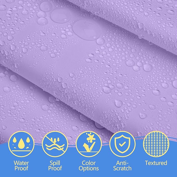 8-Count Lavender Disposable Plastic Tablecloths Rectangle 54x108 Inch - Extra Long Waterproof Banquet Table Covers for Parties & Catering
