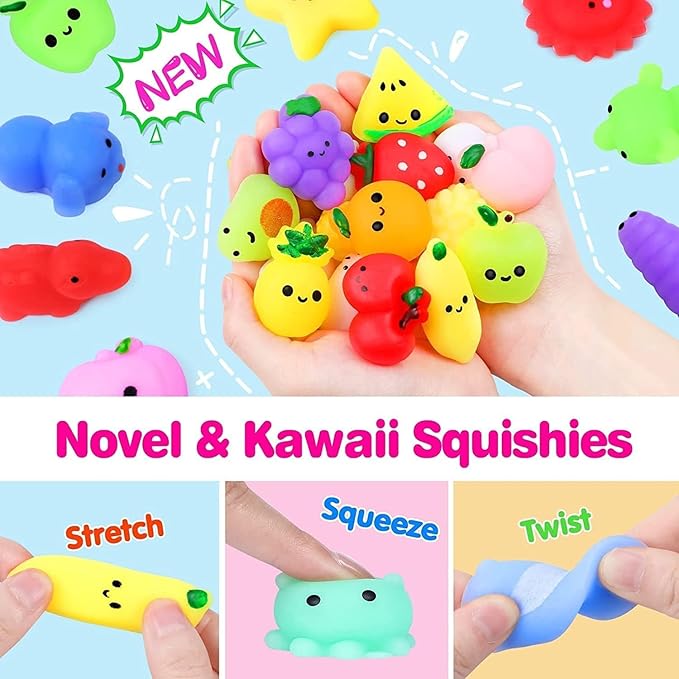 120 Pcs Party Favors for Kids 4-8-12, Pop Fidget Toys, Treasure Box Toys, Classroom Prizes, Pinata Filler Goodie Bag Stuffers, Treasure Chest, Carnival Prizes, Prize Box Toys for Boys Girls