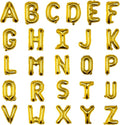 52PC Letter Balloons Foil Mylar Gold Balloons A-Z 16Inch Hanging Alphabet Balloon Custom Phrase for Birthday Anniversary Wedding Party Decorations