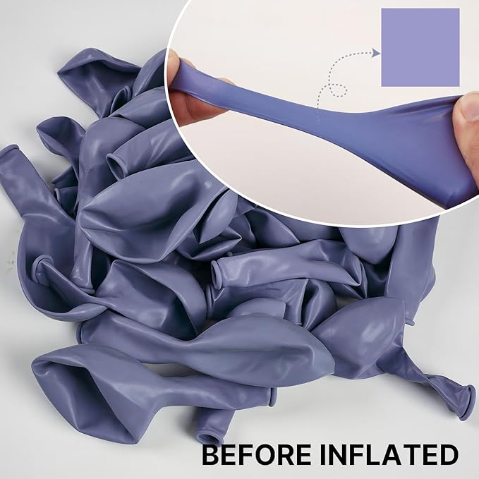 PartyWoo Dusty Purple Balloons 50pcs 12 Inch Lavender Lilac Boho Neutral Balloons for Graduation Baby Shower Bridal Shower Wedding Engagement Cat Tornado Theme Birthday Party Decorations Purple-F49