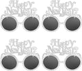 Happy New Year Metallic Glasses Shiny 2026 Party Eyeglasses for Adults & Kids Fun NYE Accessories & Photo Booth Props