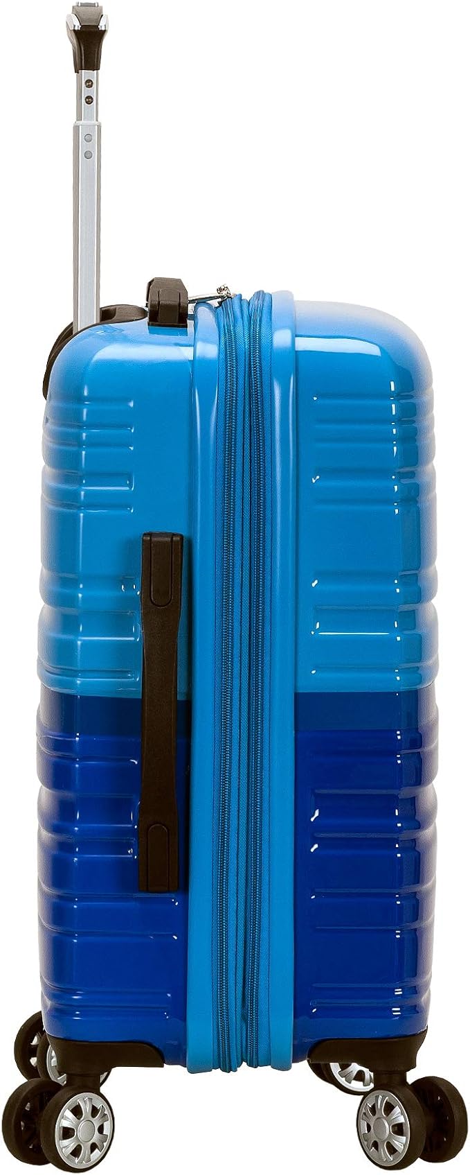 Rockland Melbourne Hardside Expandable Spinner Wheel Luggage, Carry-On 20", Two Tone Blue