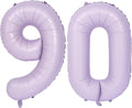 40 In Matte Purple Number Balloons Helium Foil Mylar Balloon Birthday Party banquet Decoration Digital 90