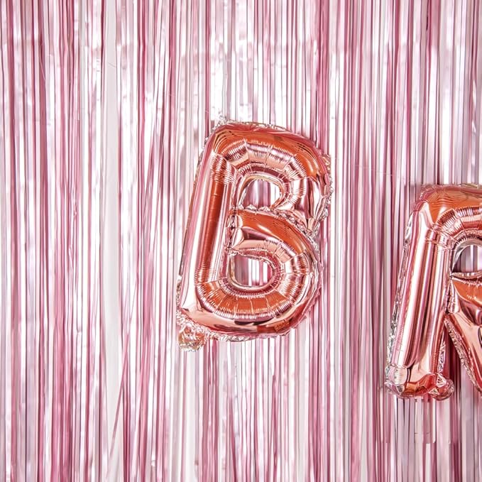 Restaurantware Balloonify 16 Inch Letter Balloon 1 Alphabet Party Balloon - Letter B Self-Sealing Rose Gold Foil Mylar Balloon Hanging Film Decoration For Birthday Wedding Or Graduation