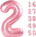 40 Inch Pearlescent Pink Balloon Number 2 Balloon,Number Balloons Big Giant Jumbo Number 2 Foil Mylar Balloons for 12th Birthday Party Anniversary Events,Wedding Anniversary Party Decorations