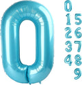 Number 0 Balloons 40 Inch Pastel Blue Number Balloons for 10 20 30 40 50 60 70 80 90 100 Numbers Balloon Birthday Decorations Wedding Event Baby Shower