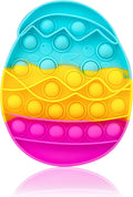 Easter Fidget Toys for Kids Girls Boys,Cute Eggs Push Bubble Sensory Toy Basket Stuffers Toddler Adult Stress Relief Silicone Autism Fidgets Birthday Gifts for Travel Cars Classroom Party Office