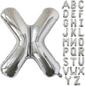 KALOR 40 Inch Silver Letter X Balloons Jumbo Foil Mylar Helium Big Balloons for Birthday Party Anniversary Baby Shower Supplies