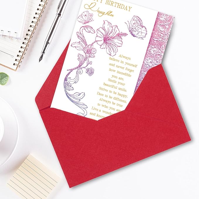 Daughter Birthday Card,Unique Birthday Gifts for Daughter,Gift Idea for Girl