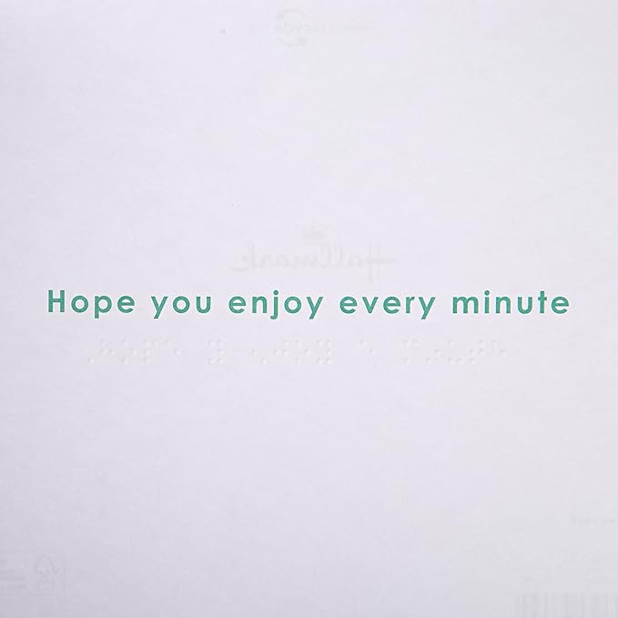 Hallmark Braille Birthday Card for Son - Contemporary Patterned Design