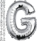 40 inch Silver Letter G Balloon, Big Size Alphabet Foil Mylar Helium Balloons for Birthday Party Celebration Wedding Anniversary Baby Shower Decorations Supplies Alphabet G