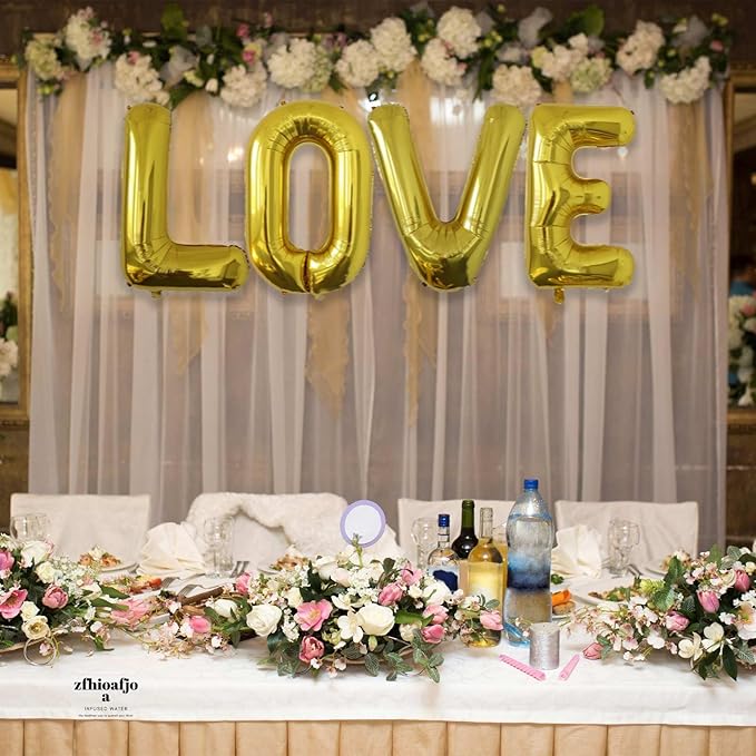 X Letter Foil Balloons 40 Inch, Gold Helium Foil Mylar Balloons, A to Z Self Sealing Large Letter Balloons Optional, Gold X Balloon for Birthday Party Decorations
