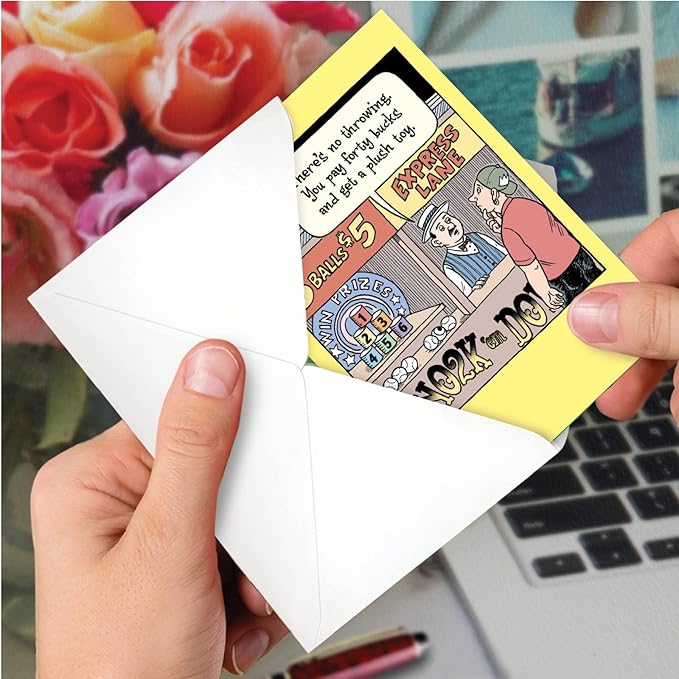 NobleWorks Hilarious Birthday Greeting Card with 5 x 7 Inch Envelope (1 Card) BdayExpress Lane C10285BDG