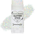 Rainbow White Hair Glitter Stick for Kids,Mermaid Fairy Costume Body Face Glitter, Singer Concert Cosplay Glitter Makeup,Waterproof Sequins Rave Accessories,Mardi Gras Outfit for Women