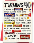 Funny 40th Birthday Card for Women Men, Happy 40th Birthday Gifts for Women Men, Unique 40 Year Old Bday Cards Gifts for Him Her, Cute 40th Birthday Decorations Ideas