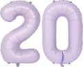 40 In Matte Purple Number Balloons Helium Foil Mylar Balloon Birthday Party banquet Decoration Digital 20