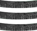3 Pack Black Total 30 Feet Foil Fringe Garland Metallic Tinsel Banner Wall Hanging Drapes Parade Float Skirting Decorations for Trailer Mardi Gras Party Birthday Wedding Baby Shower (Black)