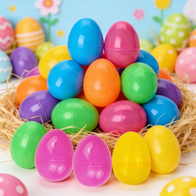 24 Pack Prefilled Easter Eggs with Squishy Toys – Easter Egg Fillers, Easter Gifts, Easter Goodie Stuffers, Classroom Prizes, Party Favors for Kids, Boys and Girls