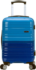 Rockland Melbourne Hardside Expandable Spinner Wheel Luggage, Carry-On 20", Two Tone Blue