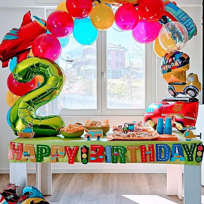 40 Inch Green Number Balloon 2, Large Number Foil Balloons Mylar for Girl Boy Birthday Party Celebration Decorations Supplies, Digital Balloons for Wedding Anniversary Events Decorations
