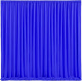 Royal Blue Backdrop Curtains 8 Panels - Wrinkle-Free Polyester Photography Drapes for Baby Shower & Birthday Party - 32 X 10FT