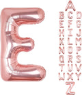 Letter Balloons 40Inch Large Giant big Foil Mylar Rose Gold Balloons E for Birthday Party Decorations
