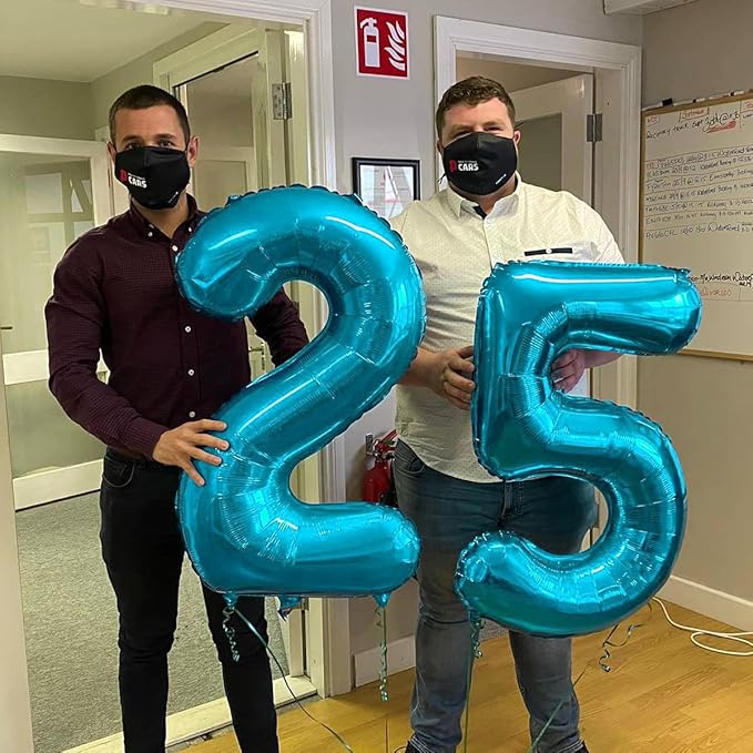 Light Blue Number 8 Balloon 40 Inch, 8 Balloon Number, 8th Birthday Decorations, Light Blue Party Supplies for Boys Girls