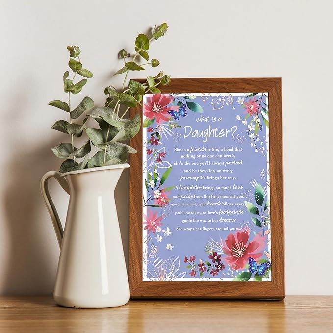 Daughter Birthday Card，Happy Birthday Card & Gift for Daughter from Mom Dad