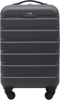 Wrangler 22" Hardside Spinner Carry-On Luggage, Charcoal