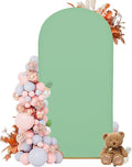 Arch Covers,Arch Backdrop Stand Fitted Cover for Wedding Birthday Party Ceremony Banquet Decoration(6.6FT,Mint Green,Cover Only)