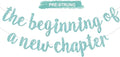 BEISHIDA The Beginning of A New Chapter Banner,Farewell Book Themed Housewarming Party Congratulations Decorations,Going away party Garland,Graduation Sign 2026 Banner,retirement Supplies,Baby Blue