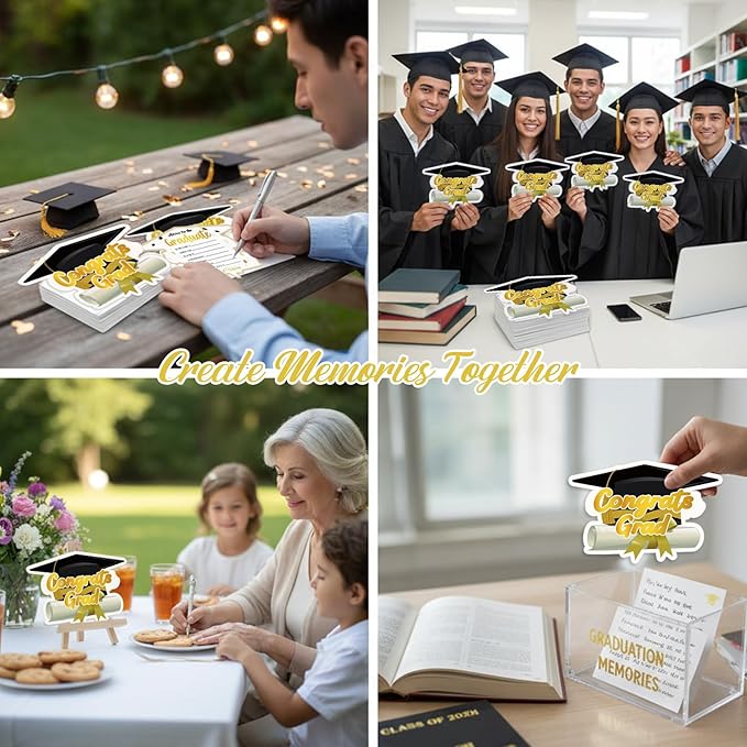 FaCraft Graduation Advice Cards for Graduate 2026-36PCS High School Senior School College University Graduation Party Grad Parties Supplies Favors Decorations Best Wishes & Advice for the Graduate
