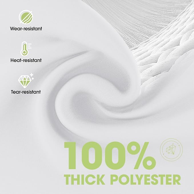 Pureegg Rectangle Table Cloth 60" x 84" – Durable Polyester Tablecloth Offers Reusable & Washable Protection, Ideal for Outdoor Party, Picnic, Wedding, Banquet and Birthday, 2 Pack, White