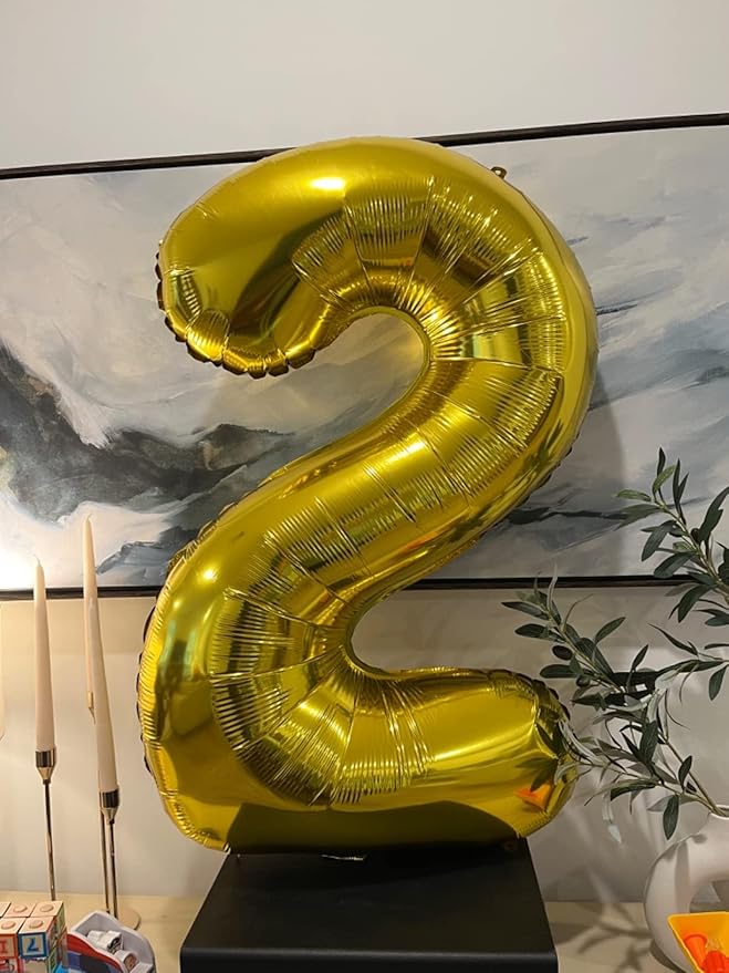 Gold 2026 Balloons, Foil 40 Inch 22 Number Balloons, 60 Balloon Number for 2 20 22 26 2026 Graduation Decorations, New Years Eve Party Supplies, Birthday, Wedding, Anniversary