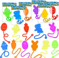 28 Pack Easter Sticky Hands Toys, Bunny Chick Egg Carrot Styles Stretchy Toys Easter Basket Stuffers, Pinata Fillers, Party Favors Gifts for Kids Boys Girls