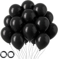 105pcs Black Balloons 12inch Party Latex Balloons for Birthday Graduation Baby Shower Anniversary New Year Holiday Party Decorations