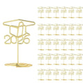 Rtteri 30 Pcs 2026 Grad Cap Graduation Picture Display 2 Inch Gold Photo Holders for Centerpieces Graduation Table Number Holders Card Stands for Class of 2026 Grad Party Supplies