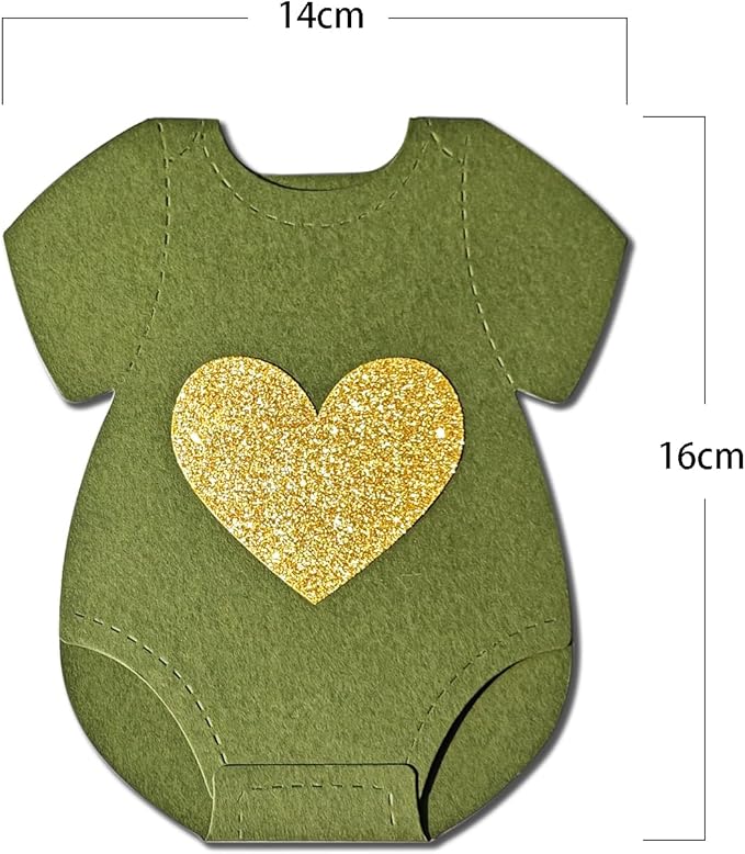 Green Pink Baby Shower Paper Garland Short-Sleeve Bodysuits Clothesline Garland Gender Reveal Birthday Banner Baby Outfit Pre - Strung Paper Decorations 9 pcs